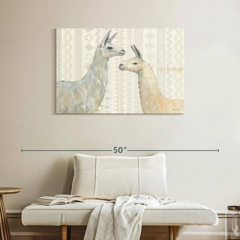 Brampt Llama Land I, 26" H x 39" W