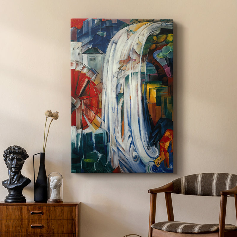 «The Bewitched Mill» - toile tendue par Franz Marc, 18 x 27
