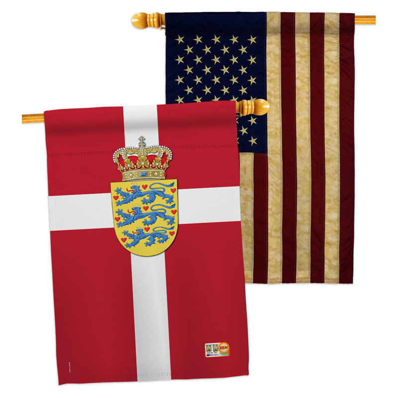 Drapeau de maison en polyester 2 faces 3 pi 3 po x 2 pi 3 po Home Decor