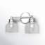 Besima 2 Light Ribbed Dimmable Vanity Light-569222