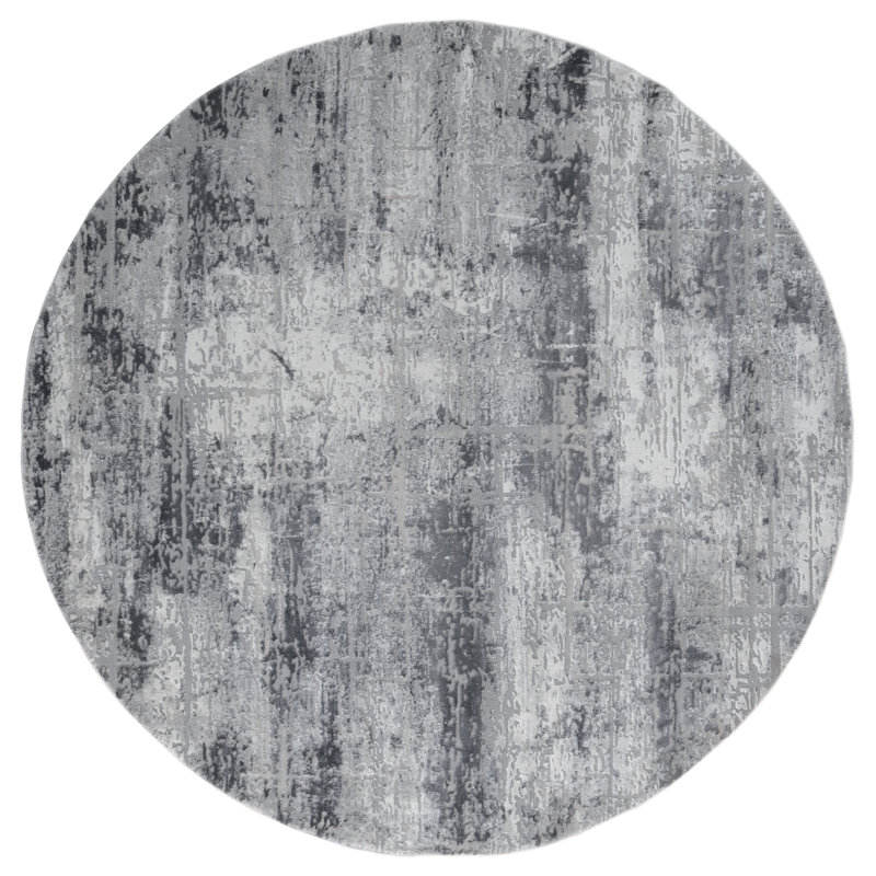 Emmeline Abstract Gray Area Rug