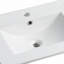 Lavabo de salle de bain en céramique 24 po, blanc