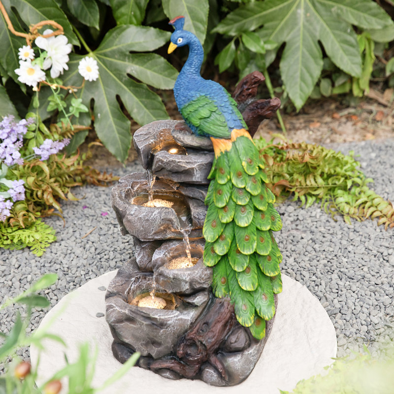 Outdoor Floor Fountain with Lights