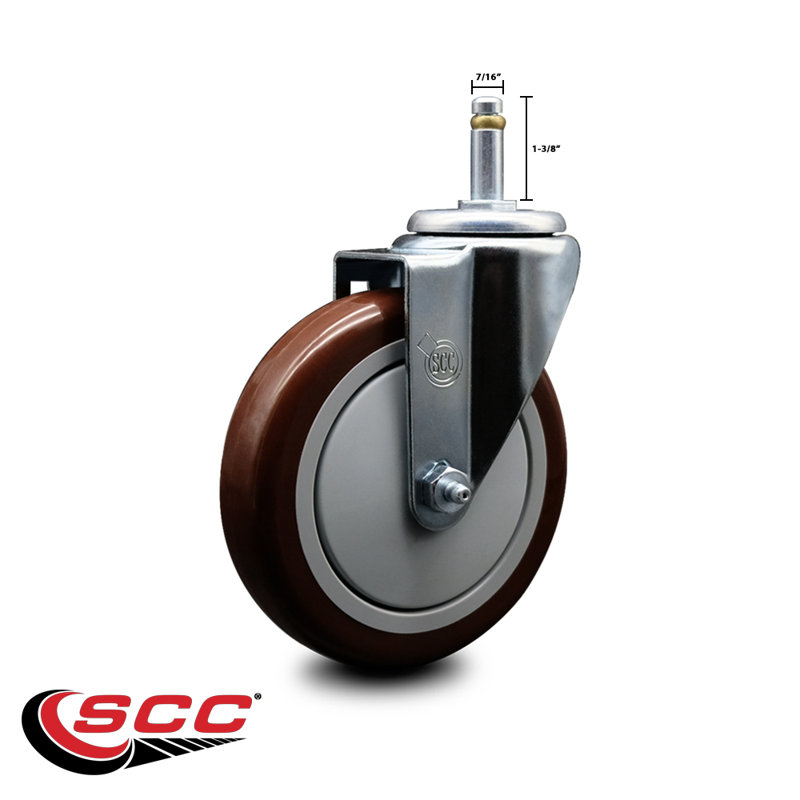 Grip Ring Stem Caster, Maroon