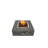 Albany 36" Square Gas Fire Pit Table with Glass Windscreen, Burner Lid, & Cover-108682756