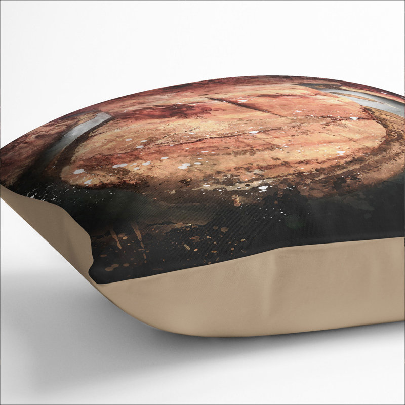 Horseshoe Bend In The Grand Canyon Vol.2 Square Throw Cushion, 40cm H x 40cm W x 15cm D, Stone