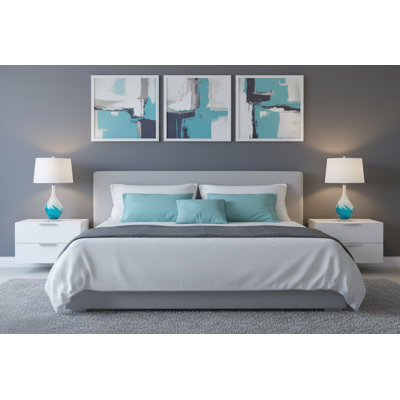Lampe de table en verre USB