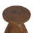 Waterdrop-Shaped Wood-Grain Side Table, Indoor/Outdoor Accent Table