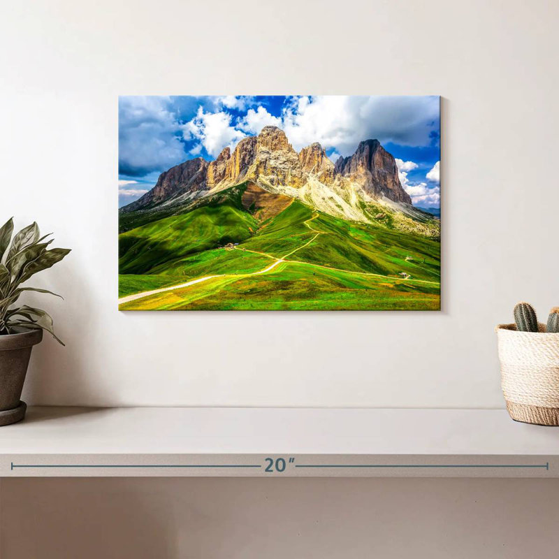 Scène de montagne Alvord Dolomites, H 8 po x l 12 po
