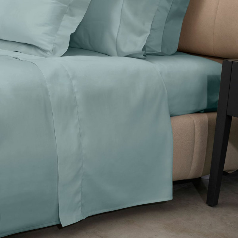 Gemma Flat Sheet, King Flat Sheet, Wilton Blue