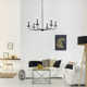 Baltray 6 Light Metal Dimmable Chandelier