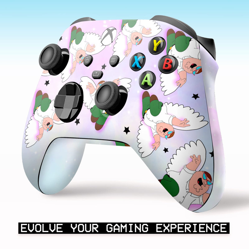 Manette sans fil personnalisée Petter Too Rad par BCB. Compatible avec la console X-Box One / Series X & S originale. Personnalisé avec impression par transfert d'eau (pas une peau)