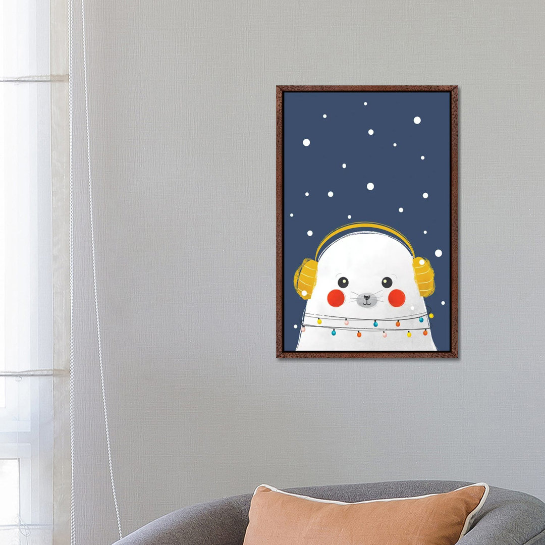 Christmas Baby Seal von Show Me Mars - Galerie-verpackte Leinwand Giclée auf Leinwand