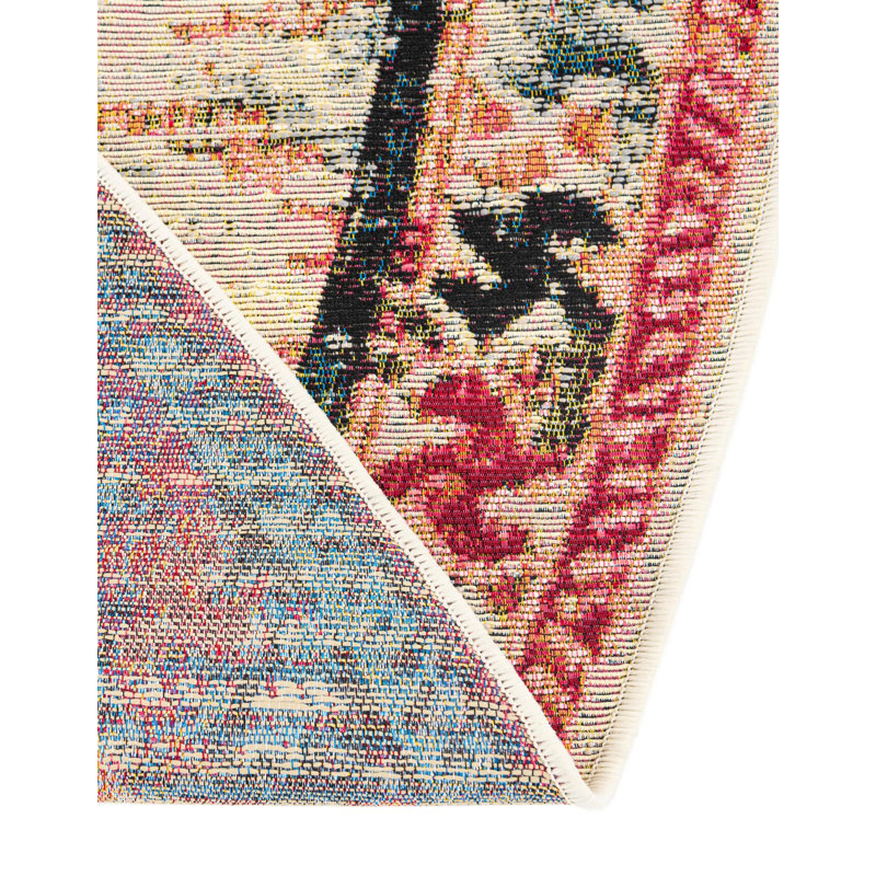 Tapis d'extérieur rectangulaire traditionnel 5 pi 1 po x 8 pi, Rond 7 pi 10 po