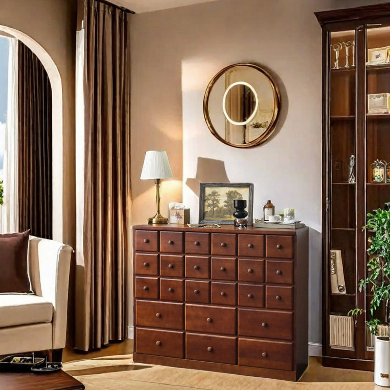 Commode d'appoint en bois massif