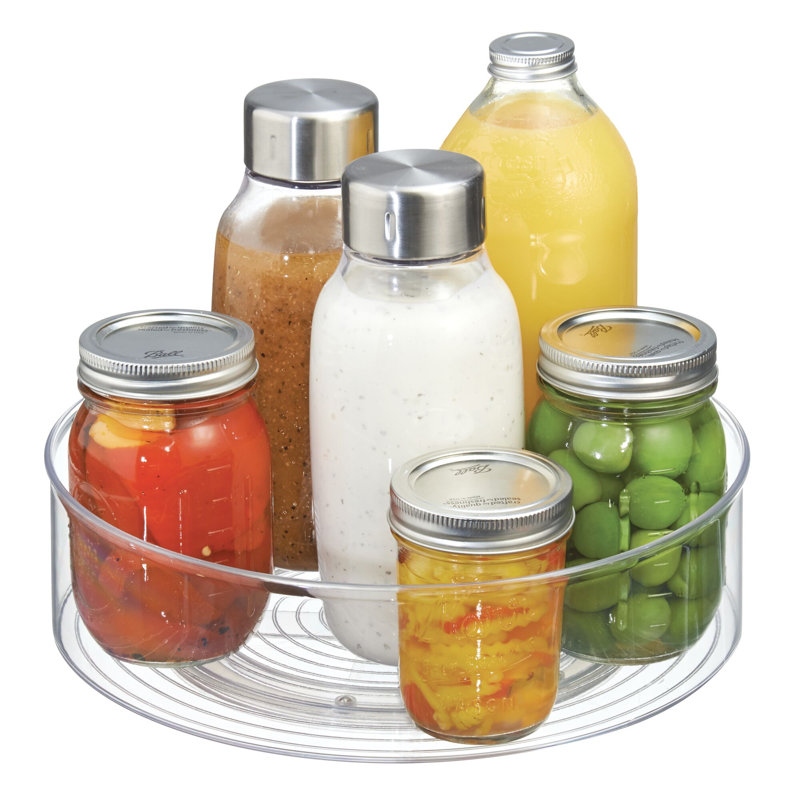 Organisateur rond en plastique iDesign 11,5 po - transparent