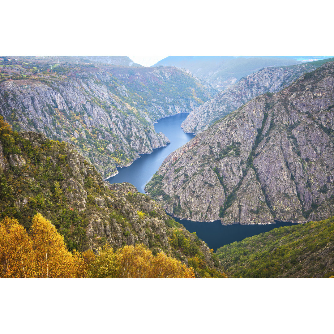 Landschaft der Ribeira Sacra von Pedre - Kunstdrucke auf Leinwand