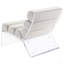 Chaise rembourrée en acrylique Freeman Ivory Boucle-551581840
