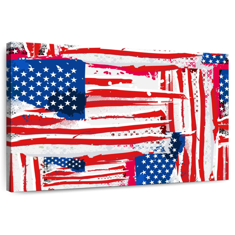 Borges Abstract Flag, 16" H x 24" W