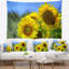 Tapisserie florale avec de beaux tournesols-28496562