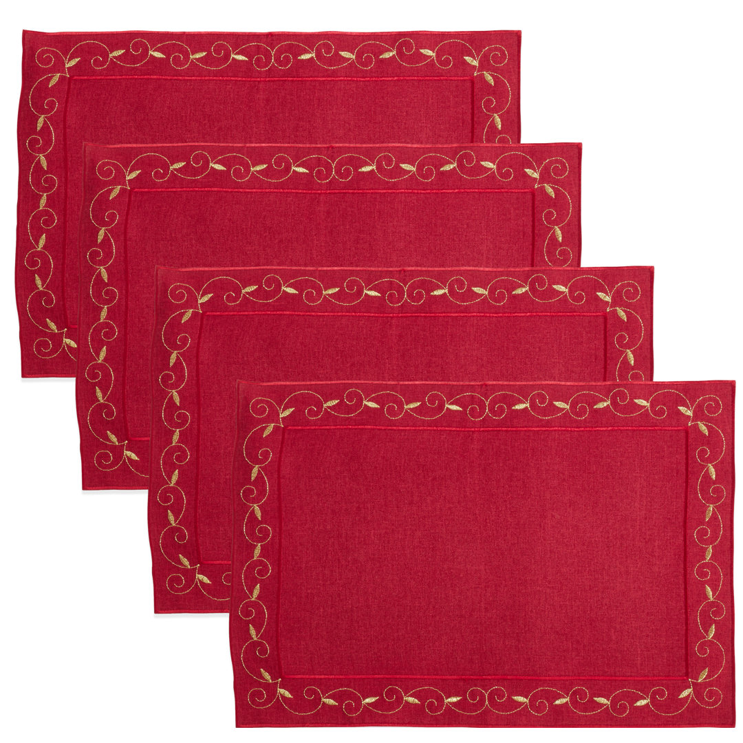 Sartor Polyester Abstract Rectangle Placemat (Set of 4) The Holiday Aisle®