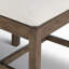 Ladder Back Side Chair in Gray/Beige