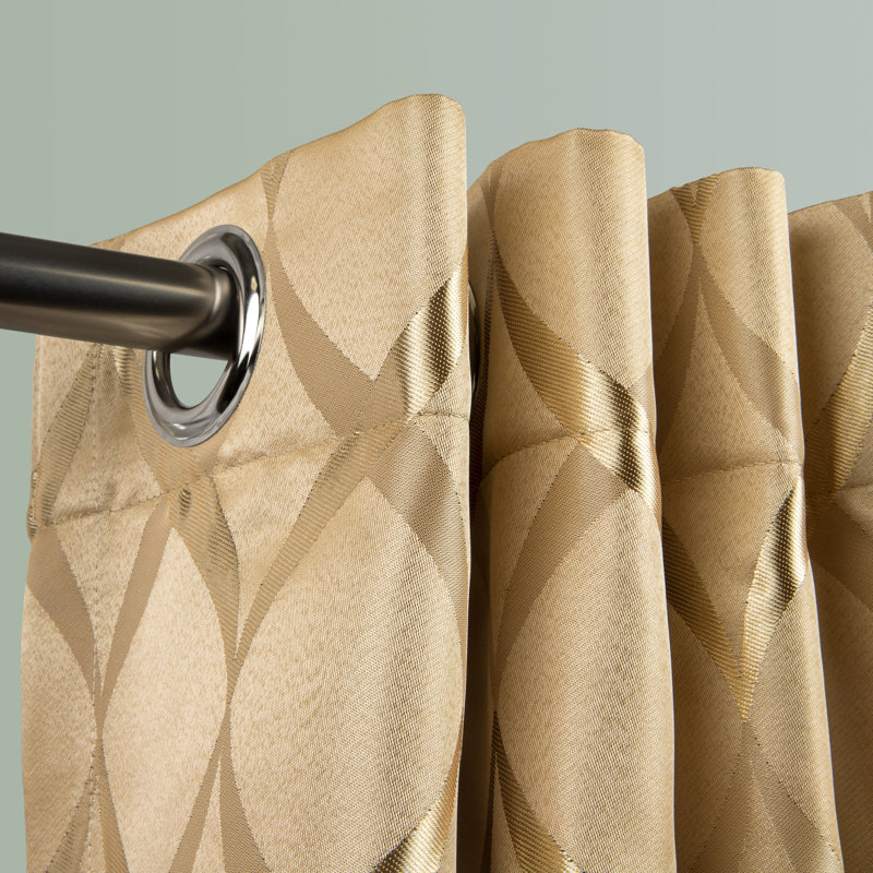 Kamira Polyester Curtain, 56" W x 63" L