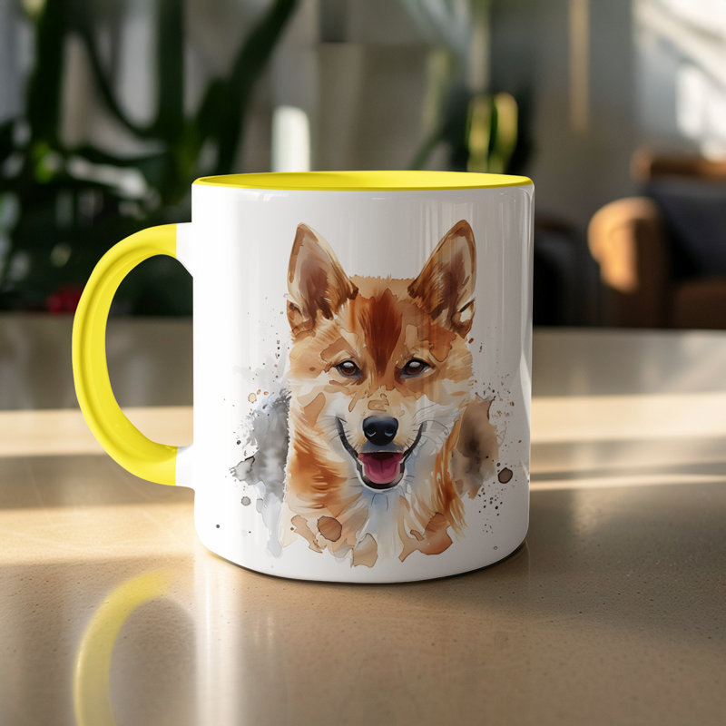 Mug, 1, Yellow