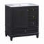 Meuble-lavabo avec lavabo en céramique, tablette et trois tiroirs-1054425997