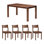 4 - Person Solid Wood Top Four Leg Base Dining Set