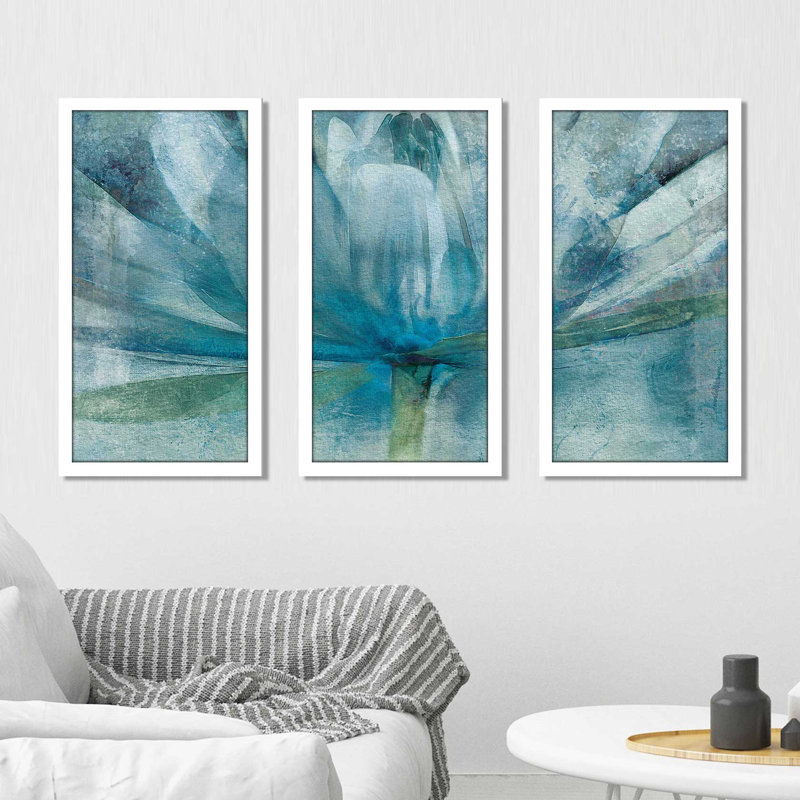 «Blue Awakening» par Mike Calascibetta - cadre photo imprimé multi-pièces, L 40,5 po x H 25,5 po x P 1 po