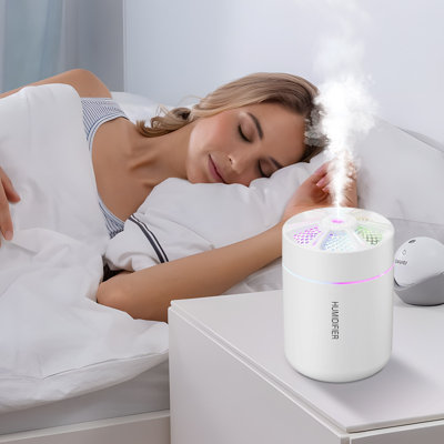Mini Portable Humidifier Quiet With Aroma Diffusion And High Mist Output Suitable For Car Home Office Room
