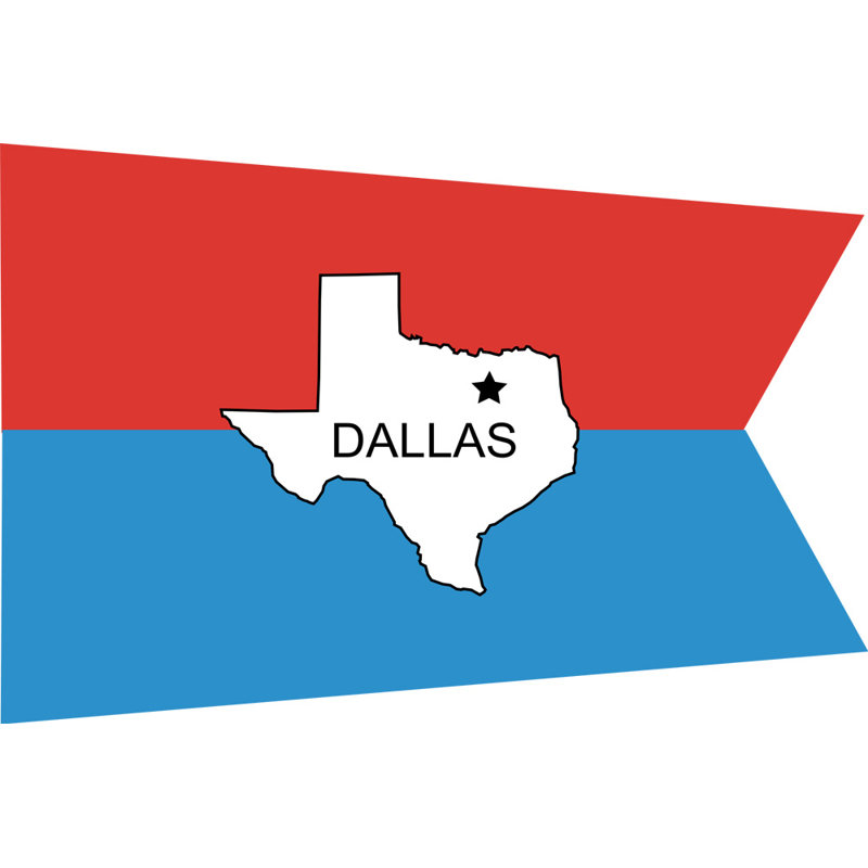 Dallas, Texas, H 16 po x l 24 po