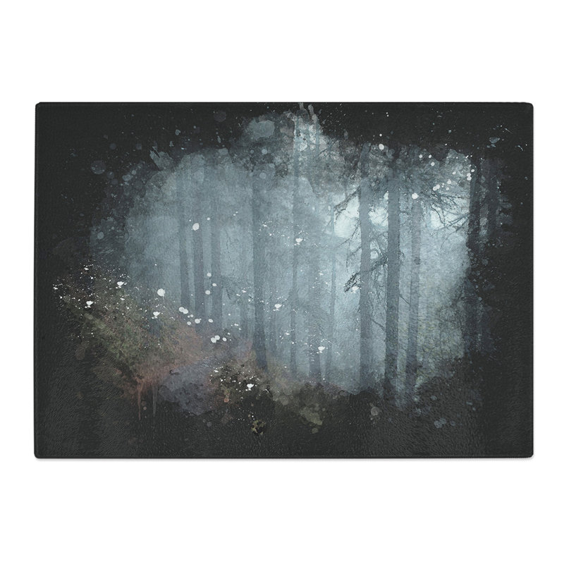 Forest Pathway Paint Splash Chopping Board, 0.4cm H x 28.5cm W x 39cm L