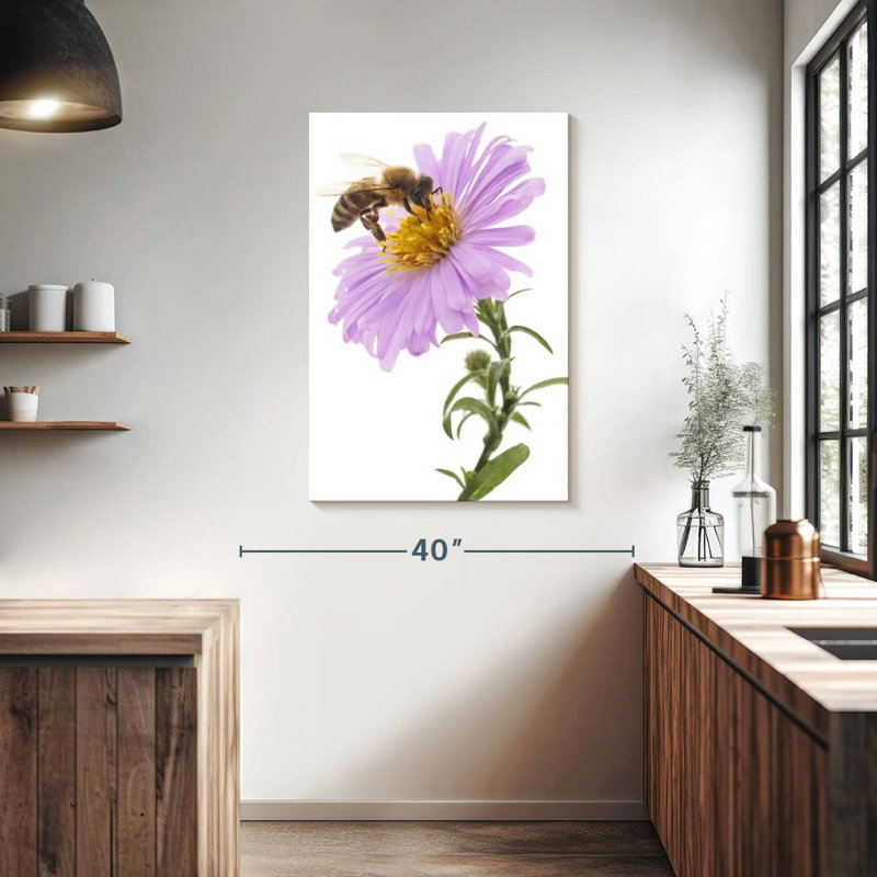 Brampt Bee On Flower, 39" H x 26" W