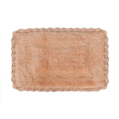 Rosellen 100% Cotton Non-Slip Bath Rug