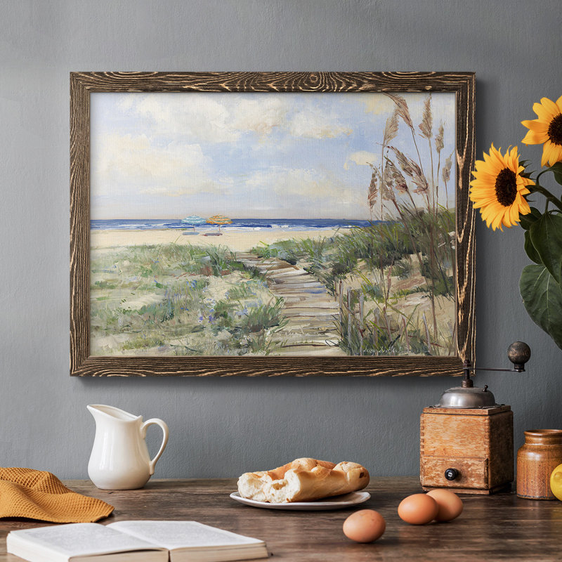 Summer Seas, reproduction d'art sur toile, Noyer, H 28 po x l 42 po x P 1,5 po