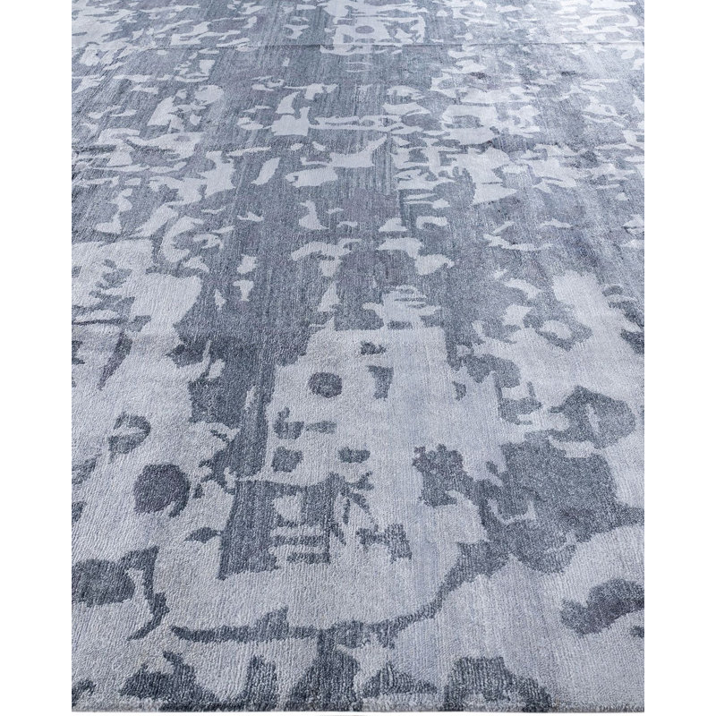 Overdyed One-of-a-Kind Rectangle 9'2" X 12'4" Hand Knotted Area Rug