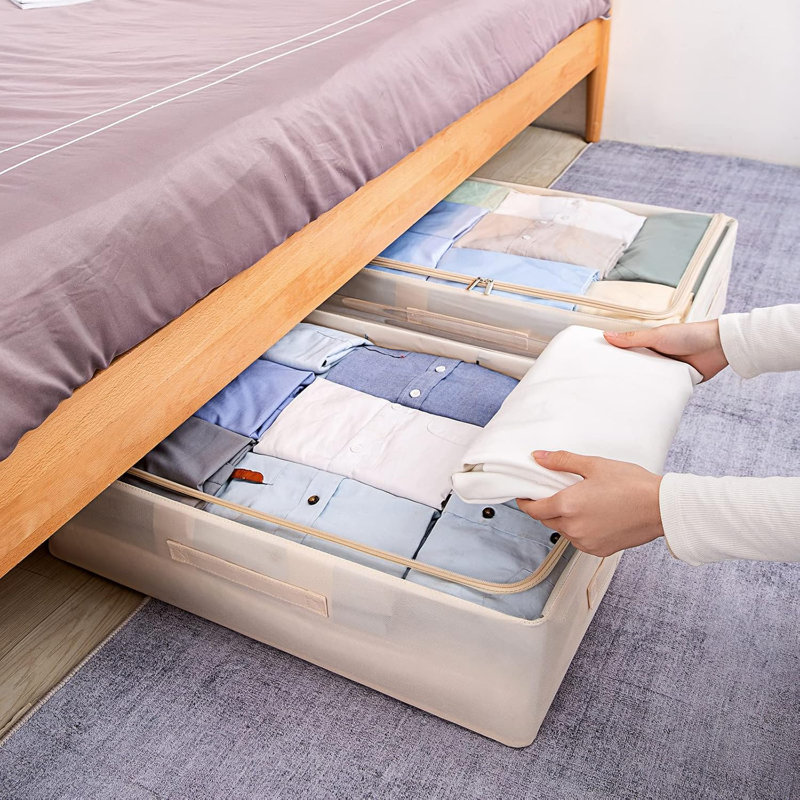 Cadre robuste pour vêtements Oxford pliable sous le lit