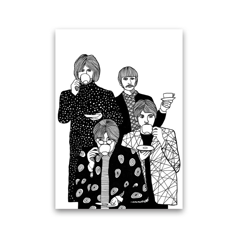 X Beatles by Carissa Tanton - Print, Unframed, 42cm H x 30cm W x 1cm D