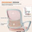 Fauteuil de direction de bureau à domicile avec conception ergonomique, pivotant en maille à dossier moyen, soutien lombaire confortable, accoudoirs confortables pour la chambre à coucher, bureau, étudiant-124504147-124504149