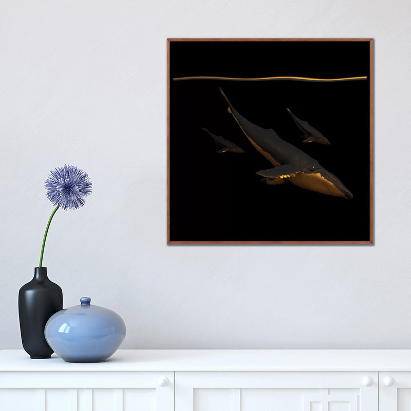 Bond III - Graphic Art Print, Classic Brown Framed Canvas, No Matte, 18" H x 18" W x 1.5" D