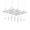 Suspenders® 15 - Light LED Chandelier