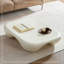 Table basse moderne en faux travertin texturé pour le salon / bureau-1262206561