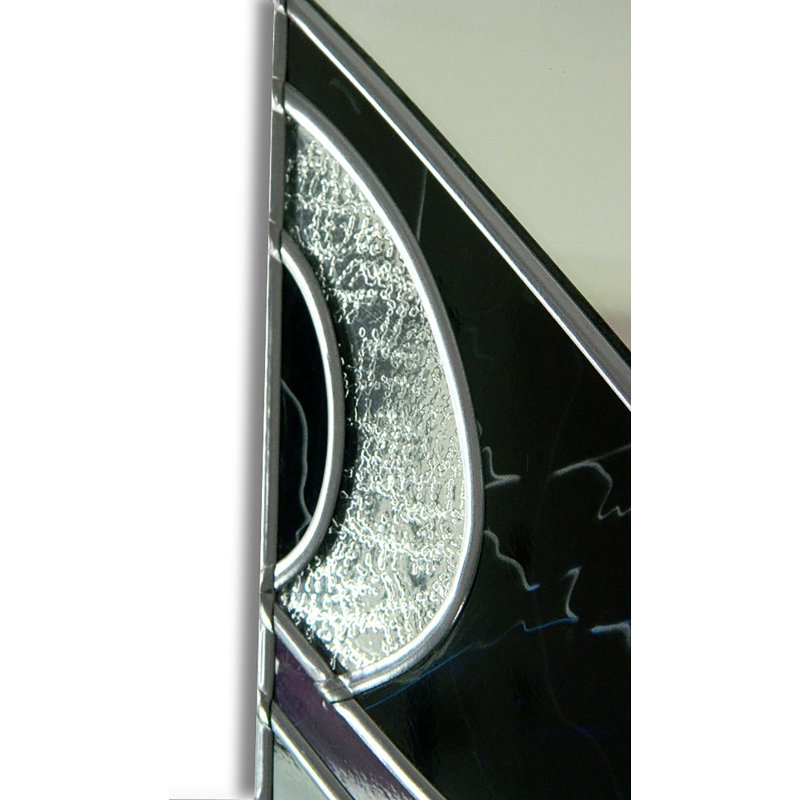 Feld Flat Wall Mirror, Grey