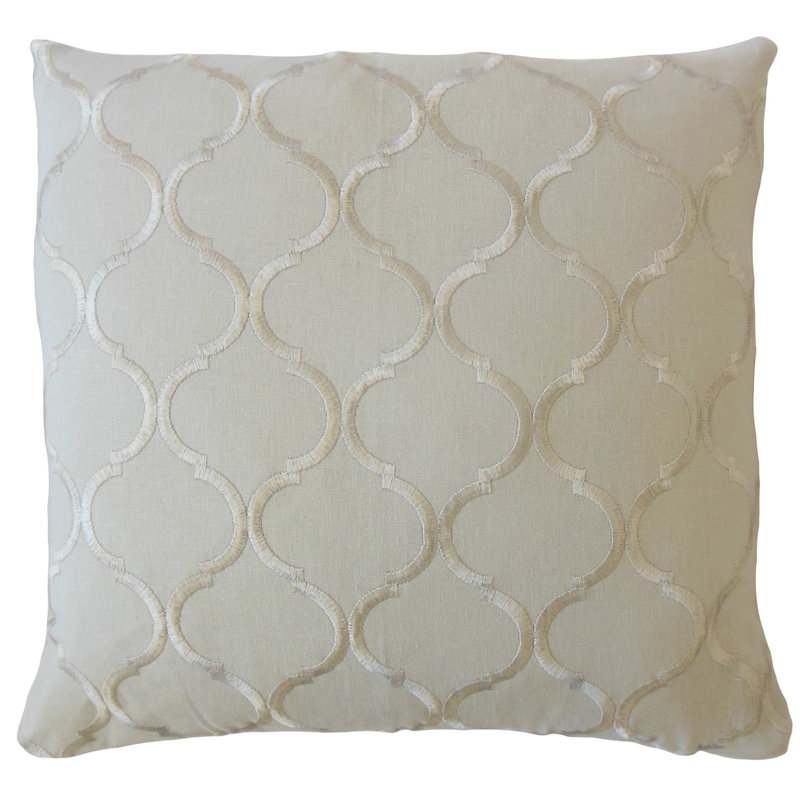 Coussin Sakineh, 24 po x 24 po, Argent
