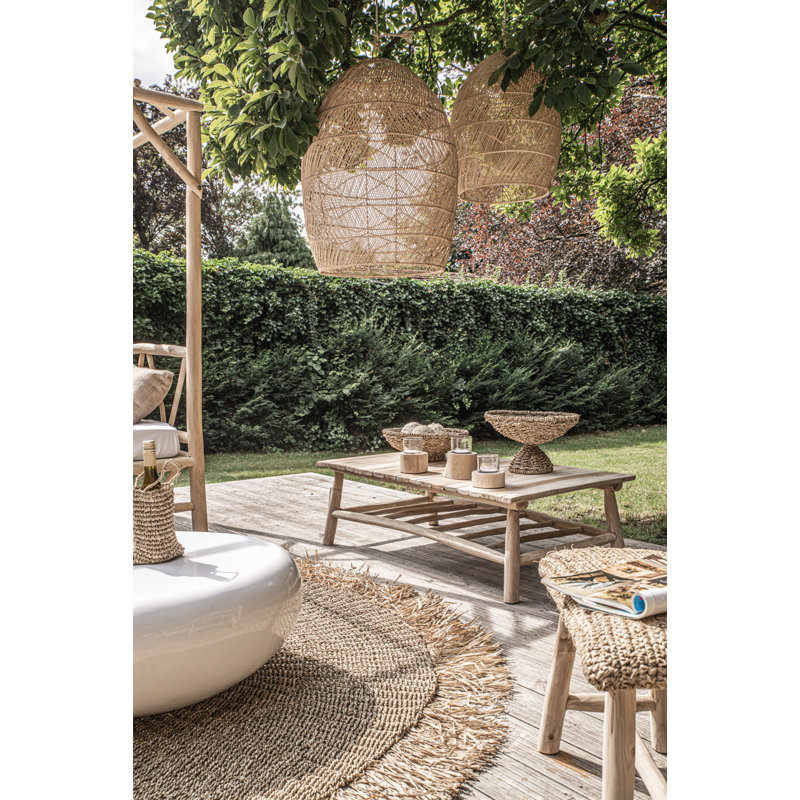 Oval Pendant Shade ( Screw On ) in Natural, 100cm H x 60cm W x 60cm D