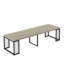 Table de salle à manger extensible de 23,62 à 118 po de longueur, table de salle à manger moderne extensible-1532850641