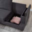 Canapé en L de 86 po avec repose-pieds mobile, organisateur d'accoudoirs spacieux et coussins épais pour un siège confortable dans les salons, les chambres et les appartements