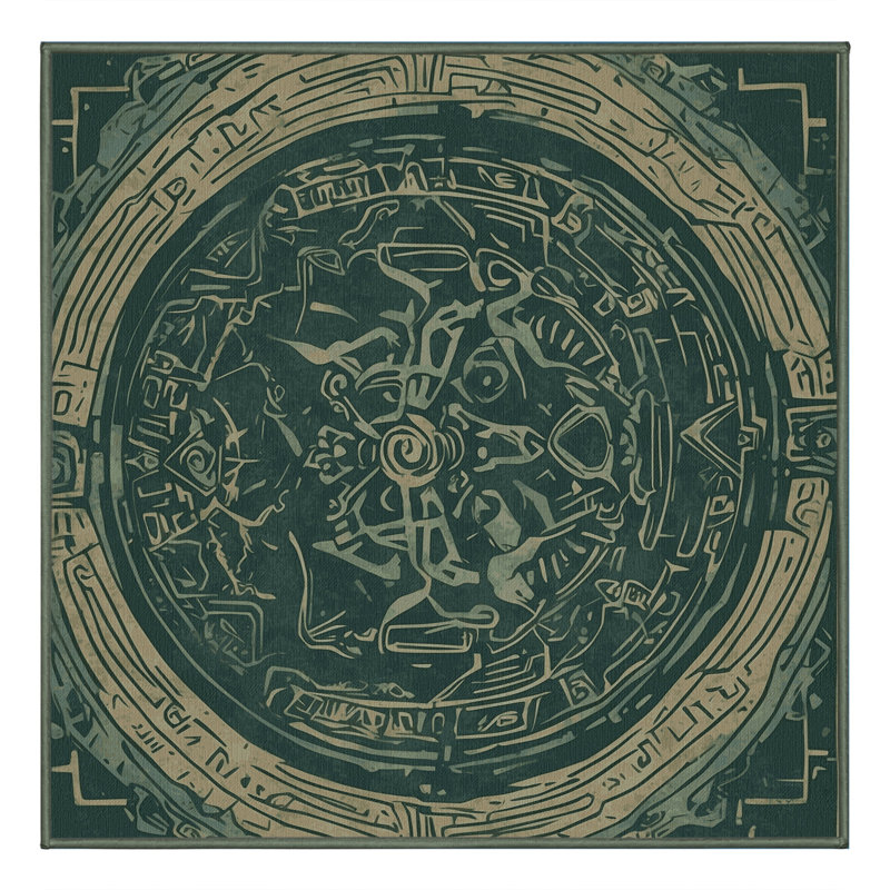 Forgotten Prophecy Rug, Square 8'